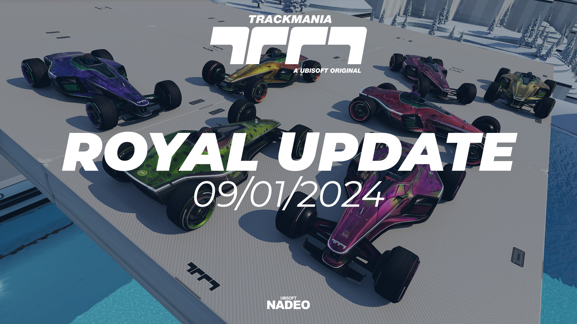 Official TrackMania Royal 2024 skin liveries used in Royal