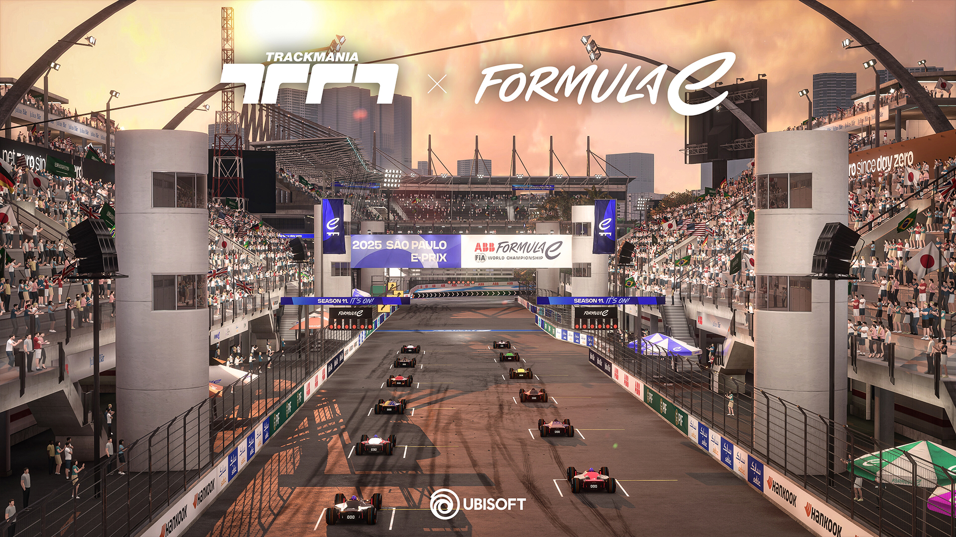 Trackmania skins for a collaboration between Ubisoft and the ABB FIA Formula E World Championship championship